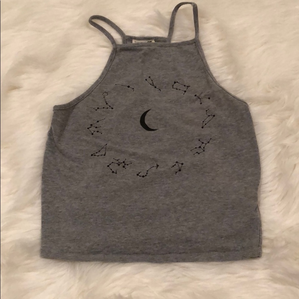 Grey halter top